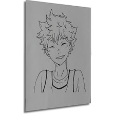 Teona Ahşap Dekoratif Dikey Anime Duvar Tablo Ahşap Dikdörtgen Tablo