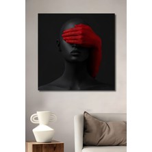 Dekoratif Dikey Görmedim Sürreal Sanat Duvar Tablo Ahşap Dikdörtgen Tablo