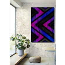 Teona Ahşap Dekoratif Dikey Modern Tasarım Modern Sanat Duvar Tablo Ahşap Dikdörtgen Tablo