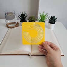 Karmelom Studio Bullet Journal Alışkanlık Çemberi Şablon Cetvel