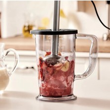 Karaca 6 Bıçaklı Cam Hazneli Mutfak Robotu Uzun Blender Ayaklı 2500W Turbolu Güçlü Motor,çırpma, Dilimleme, Doğrama, Blender, Karıştırma