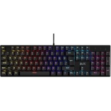 Ata Soft Beyaz Rgb Kırmızı Switch Q Gaming Tam Mekanik Kablolu Oyuncu Klavyesi Bkb4