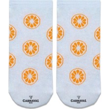 Carnaval Socks Portakal Dilimi Desenli Patik Çorap