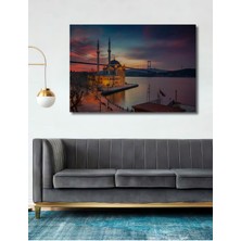 Modern Soyut Istanbul Boğaz Deniz Cami Manzara Duvar Ahşap Tablo Tablosu Tabloları Modeli Tablo