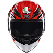 Agv K1S Lion Black Red White Configuration Kapalı Kask