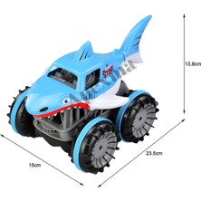 Uzaktan Kumandalı Karada ve Suda Gidebilen 4x4 7.4V 500MAH Şarjlı Oyuncak Köpek Balığı Araba