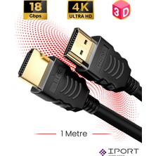 Ttaf HDMI 2.0 4K Ultra Hd 60 Hz Ses ve Görüntü Aktarım Kablosu 1 Metre