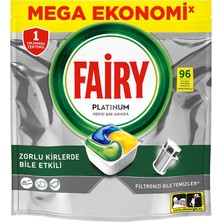 Fairy Platinum Bulaşık Makinesi Kapsülü 96 Yıkama Limon Kokulu