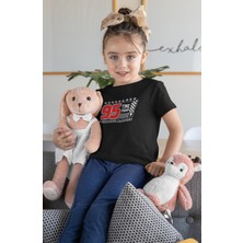 Fuddy Moda Şimşek Mcqueen Sırt Baskılı Unisex Çocuk Tişört, Arabalar Baskılı Bebek T-Shirt