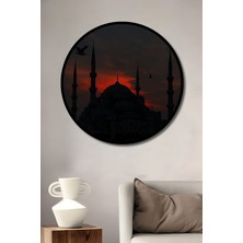 Teona Ahşap Dekoratif Cami Duvar Tablo Ahşap Yuvarlak Tablo