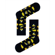 Carnaval Socks Çoklu Muz Desenli Renkli Çorap