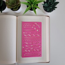 Karmelom Studio Bullet Journal Süsleme Şablon Cetvel