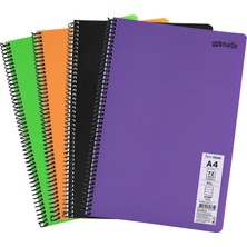 Mynote Flex Neon A4 Defter 72 Yaprak 2 Kareli 2 Çizgili Defter Seti