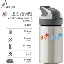 Laken  Şişe Termıca A.INOX.0,35L Skate Paslanmaz Çelik