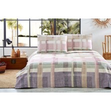 Özdilek Pike Takımı Ranforce Tek Kişilik Pudra Plaıd Moderno (Z)