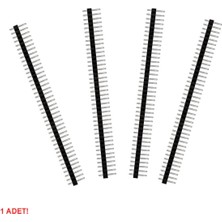 Roboyol Store 5 Adet 1X40 Pin Erkek Header Tek Sıra 2.54MM 180 Derece Kırılabilir Bölünebilir Konnektör Soket