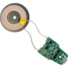 Roboyol Store Kablosuz Şarj Modülü Qi VK007 10W 2A Mobil Akıllı Telefon Oyuncak Pil Şarj Transmiter
