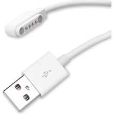 Roboyol Store USB 4 Pin Pogo Kablo Akıllı Saat Manyetik Sabitleyici Şarj Kablosu GT88 GT68 KW08 KW18 KW88 KW98