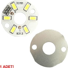 Roboyol Store 5730 5V 3W 31MM Beyaz LED Modül Aluminyum Pcb 6 LED Lamba Aydınlatma Işık