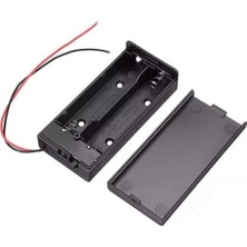 Roboyol Store 18650 2li Pil Kutusu On/off Anahtar 15CM Kablolu 2 Adet Seri Lityum Lion Dc 7.4V Kapaklı Batarya