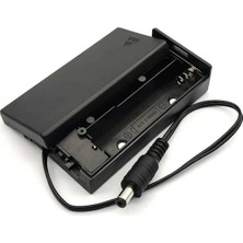 Roboyol Store 18650 2li Pil Kutusu Adaptör Soket On/off Anahtar 2 Adet Seri Lityum Lion Dc