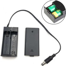 Roboyol Store 18650 2li Pil Kutusu Adaptör Soket On/off Anahtar 2 Adet Seri Lityum Lion Dc
