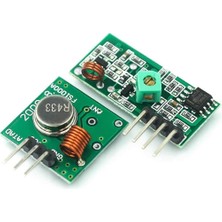 Roboyol Store 433MHZ Rf Alıcı Verici Modül Çifti Kablosuz Haberleşme Kumanda