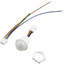 Roboyol Store 220V Pır Hareket Sensörü 25CM Kablolu LED Lamba Tavan Işık Merdiven Otomatik Armatür Projektör