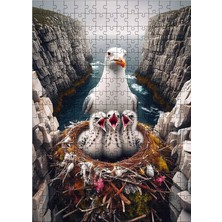 Tablomega Ahşap Mdf Puzzle Yapboz Martı ve Yavruları 255 Parça 35*50 cm