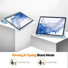 Five-E Galaxy Tab S9 Fe Plus SM-X610/X616 Kalemlikli Uyku Modlu Stromix Standlı Kapaklı Kılıf