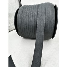Paşateks Since 1995 2.5 cm Dokuma Şerit-5 Metre-Koyu Gri