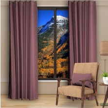 Dhm Perde Gülkurusu Blackout Karartma Perde Güneşlik Pilesiz Extraforlu Düz Dikim