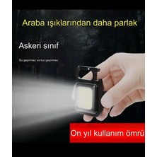 Uray Home Ledli Mini Taşınabilir USB Şarj Edilebilir 3 Fonksiyonlu Mıknatıslı Parlak LED Işık