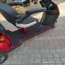 Elektrikli Motosiklet Aksesuar Koruyucu Paspas Volta Vm4+ Vm 4+ Uyumlu Kırmızı Kenar Overloklu