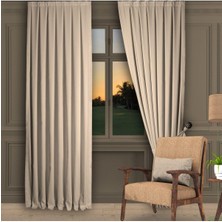 Bej Ada Fon Perde Sık Pile 1'e 3 Pile