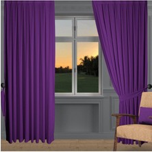 Dhm Perde Mor Ada Fon Perde Sık Pile 1'e 3 Pile