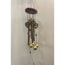 Rahan Deprem Zili Çanı Duvar Rüzgar Çanı Zili Feng Shui Ejderha Yılı 5 Çanlı Kalp Ok Eros Objeli