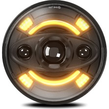 Top Sport Hi/lo Işın, Drl ve Dönüş Sinyali ile 1 Adet 7 inç LED (Yurt Dışından)