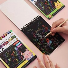 Hobby City Renkli Kendin Yap Çizim Yapma Scratchbook Sanat Scratch Kağıdı Eğlenceli Scratch Kitabı