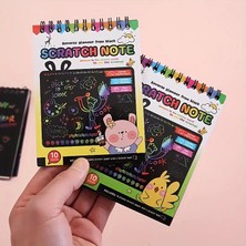 Hobby City Renkli Kendin Yap Çizim Yapma Scratchbook Sanat Scratch Kağıdı Eğlenceli Scratch Kitabı