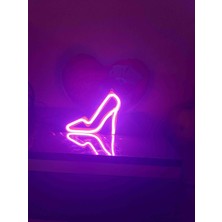 Kamer Neon LED Işıklı Topuklu Ayakkabı