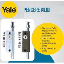 Yale V304 Pencere Kapı Emniyet Kilidi  Beyaz