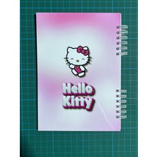 Hello Kitty 3D Baskı Efektli 50 Sayfa Defter Bonus Mat Stickerlı