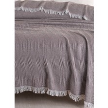Terry Home  Carden Pamuklu Çift Kişilik Pike-Yatak Örtüsü 200x230 cm Kahve