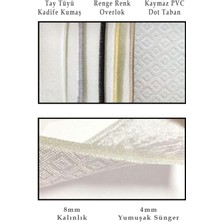 Dekoratif Modern Tasarım Kaymaz Taban Yıkanabilir Ikili Takım Banyo PASPASI(50X60-60X90 Cm)