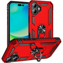 Lopard Apple Iphone 16 Plus Kılıf Kamera Korumalı Sürgülü Yüzüklü Tasarım Armor Vega