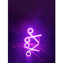 Kamer Neon LED Işıklı Kuaför Makas