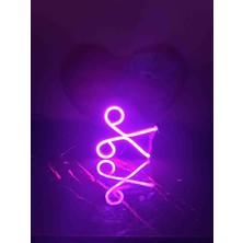 Kamer Neon LED Işıklı Kuaför Makas