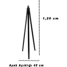 Bej Lambader Tripod Silvanus Model E27 1 Tripod Lambaderler Kumaş