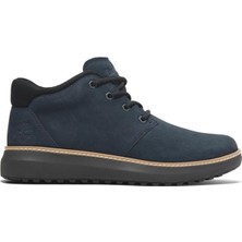 Timberland Deri Lacivert Erkek Günlük Ayakkabı Hudson Road Mıd Lace Up Chukka Boot